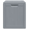 vidaXL Garden Storage Box, 90 L, 43x44x51 cm, Grey Wood-Effect PP - Image 7 of 18