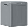 vidaXL Garden Storage Box, 90 L, 43x44x51 cm, Grey Wood-Effect PP - Image 9 of 18