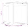 vidaXL Garden Storage Box, 90 L, 43x44x51 cm, Grey Wood-Effect PP - Image 15 of 18