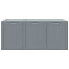 vidaXL Garden Storage Box, 90 L, 43x44x51 cm, Grey Wood-Effect PP - Image 6 of 18