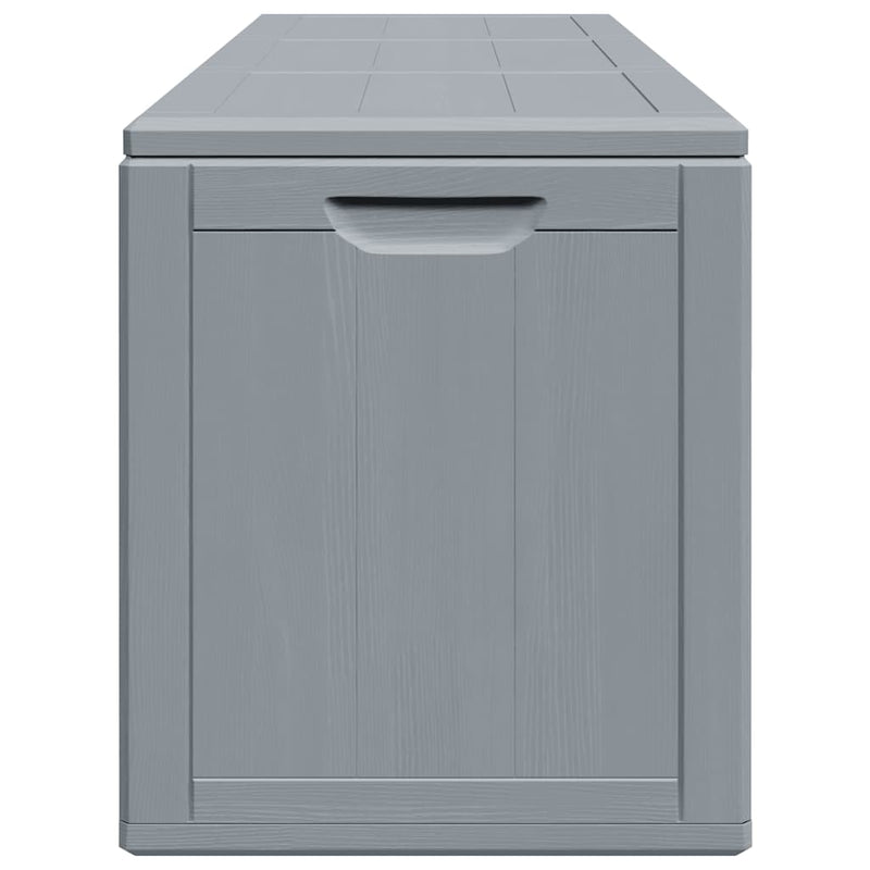 Baule da Giardino in Polipropilene 270 L 118,5x44,5x51 cm Grigio - immagine 4 | SolPatio - Image 4 of 9
