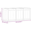 vidaXL Garden Storage Box, 90 L, 43x44x51 cm, Grey Wood-Effect PP - Image 16 of 18