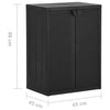vidaXL Armario de Jardín Negro 65x45x88 cm de Ratán PP - Image 12 of 14