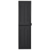vidaXL Garden Storage Cabinet Black 65x45x172 cm PP Rattan - Image 3 of 12