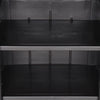 vidaXL Garden Storage Cabinet Black 65x45x172 cm PP Rattan - Image 5 of 12