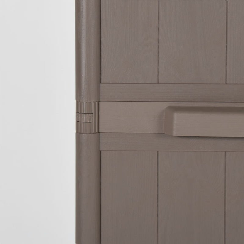 vidaXL Armadio da Giardino Marrone 65x45x88 cm in PP Aspetto Legno - Image 10 of 14
