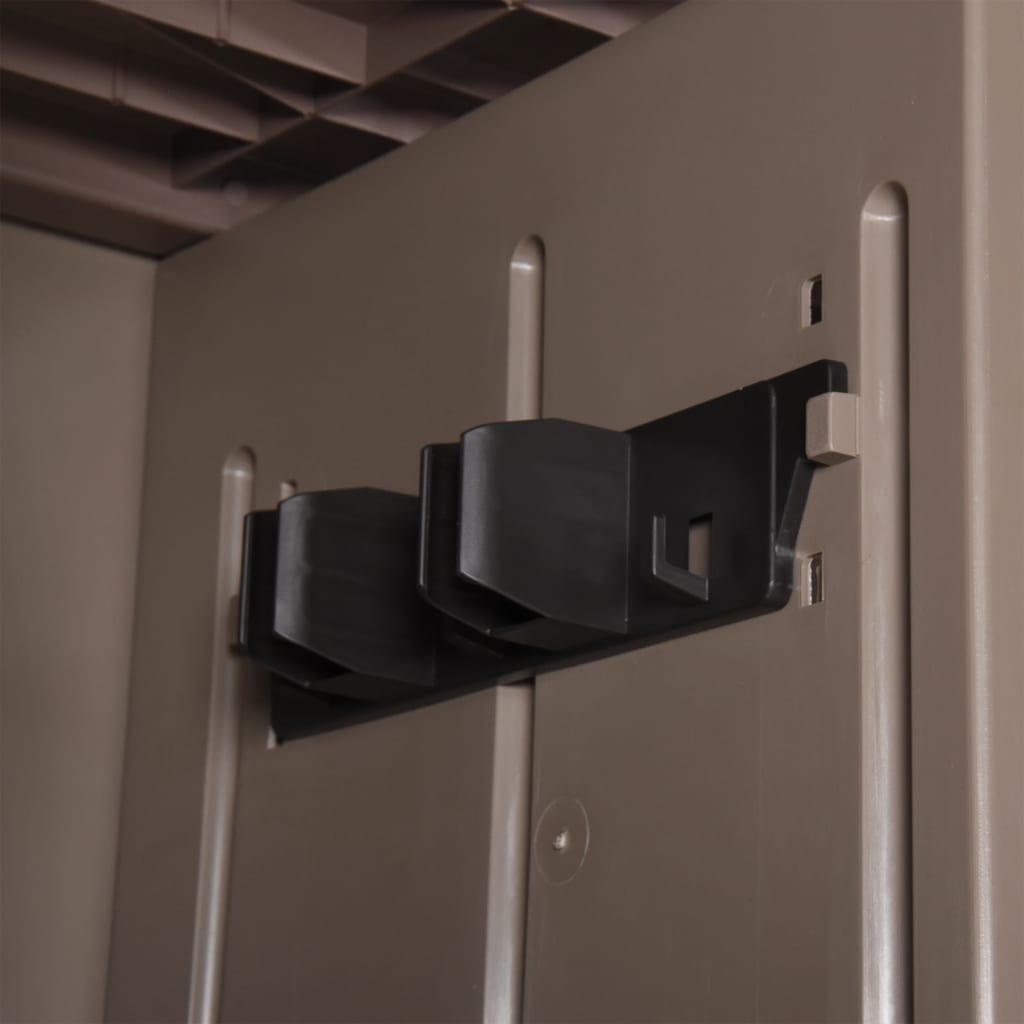 vidaXL Armadio da Giardino Marrone 65x45x88 cm in PP Aspetto Legno - Image 12 of 14