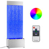 vidaXL Columna de Burbujas LED RGB Acero Inoxidable y Acrílico 110 cm Plateado y Transparente - Image 2 of 11