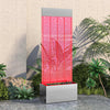 vidaXL Columna de Burbujas LED RGB Acero Inoxidable y Acrílico 110 cm Plateado y Transparente - Image 8 of 11