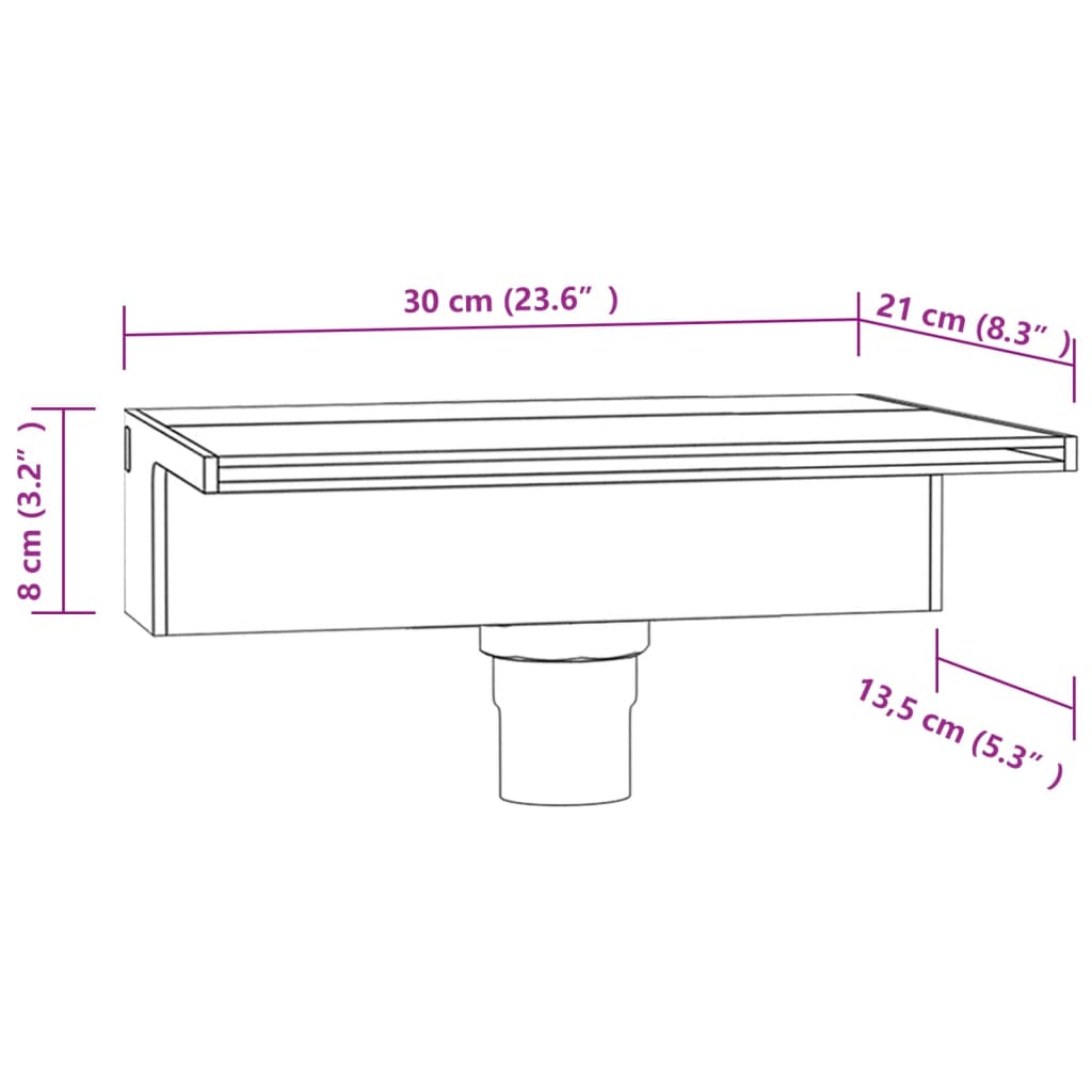 vidaXL Acrylic Waterfall Spillway with RGB LED, 30 cm, Clear and Gray - Image 56 of 56