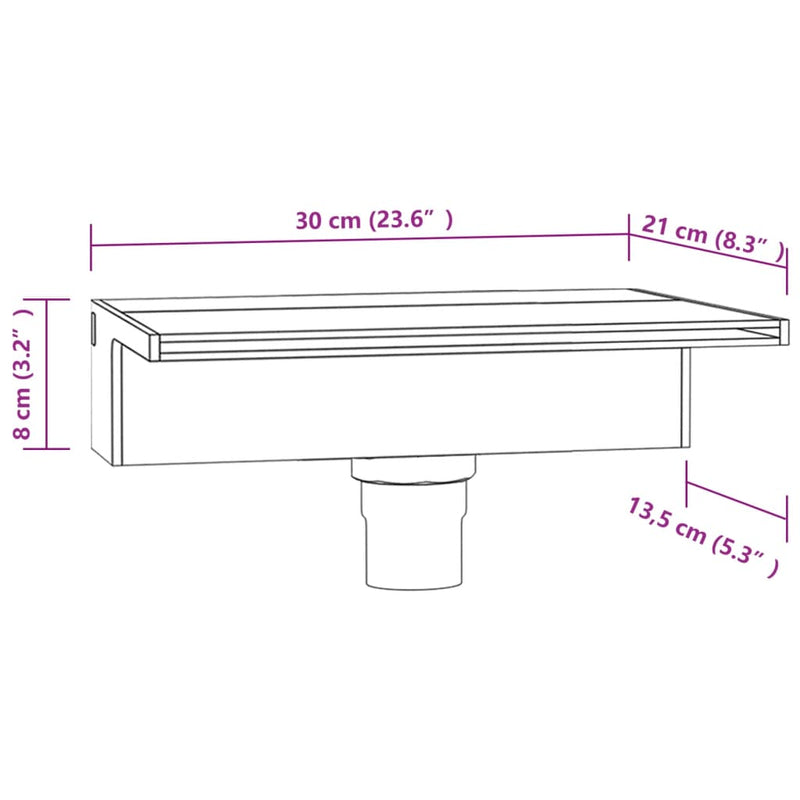 vidaXL Acrylic Waterfall Spillway with RGB LED, 30 cm, Clear and Gray - Image 56 of 56