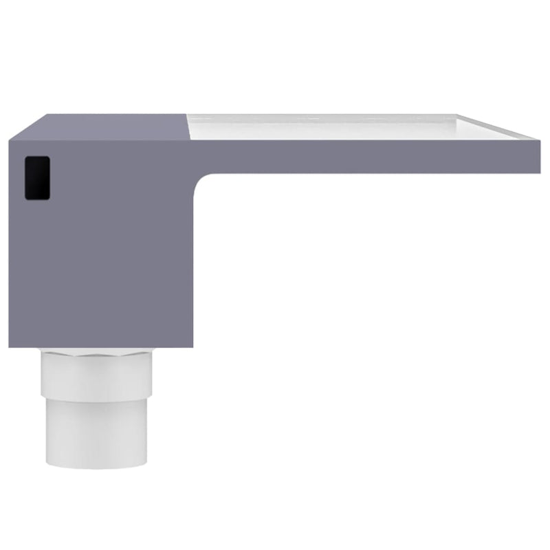 vidaXL Acrylic Waterfall Spillway with RGB LED, 30 cm, Clear and Gray - Image 37 of 56