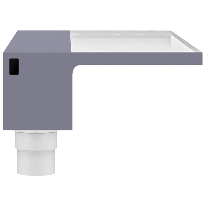 vidaXL Acrylic Waterfall Spillway with RGB LED, 30 cm, Clear and Gray - Image 32 of 56