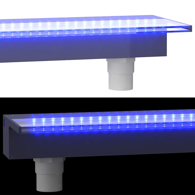 vidaXL Sfioratore a Cascata con LED RGB Acrilico 45 cm - Image 24 of 33