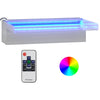 vidaXL Sfioratore a Cascata in Acciaio Inox SS 304 con LED RGB 30 cm Argento - Image 7 of 44