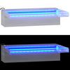 vidaXL Sfioratore a Cascata in Acciaio Inox SS 304 con LED RGB 30 cm Argento - Image 21 of 44