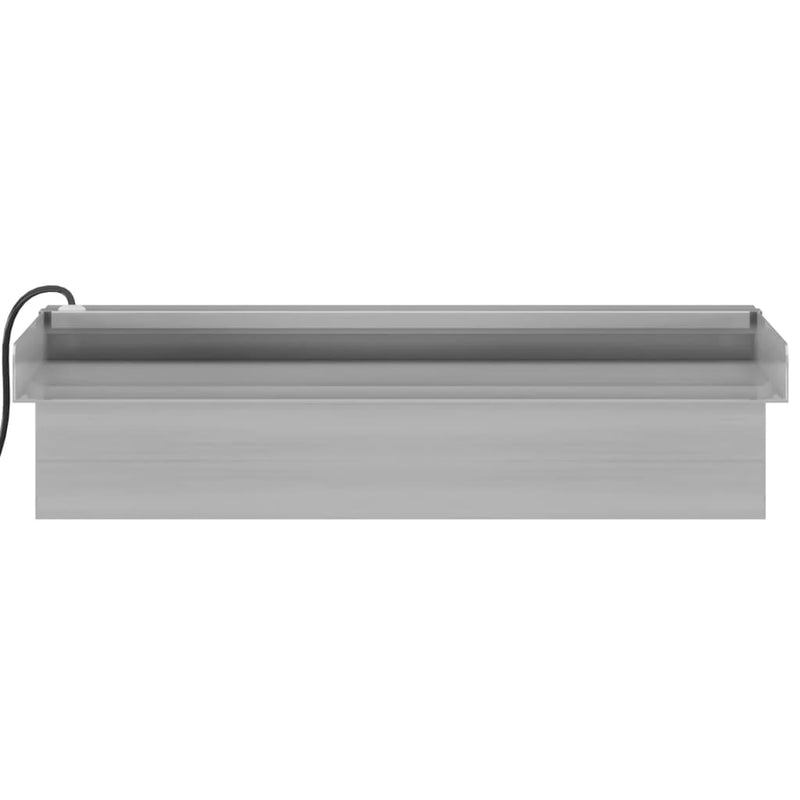vidaXL Sfioratore a Cascata in Acciaio Inox SS 304 con LED RGB 30 cm Argento - Image 27 of 44