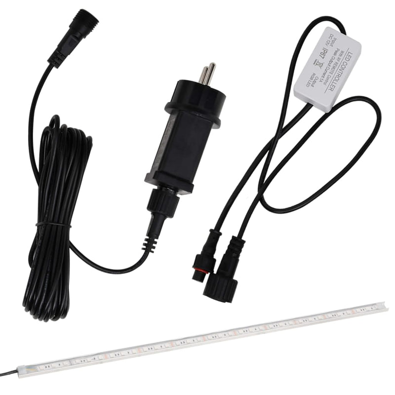 vidaXL Sfioratore a Cascata in Acciaio Inox SS 304 con LED RGB 30 cm Argento - Image 40 of 44