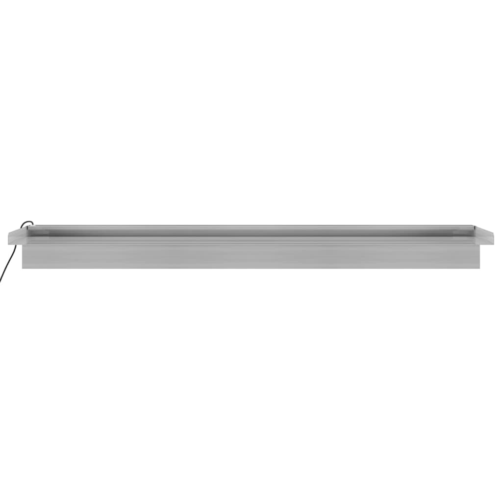 vidaXL Sfioratore a Cascata in Acciaio Inox SS 304 con LED RGB 30 cm Argento - Image 26 of 44