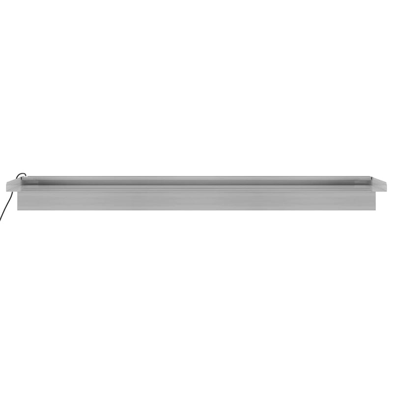 vidaXL Sfioratore a Cascata in Acciaio Inox SS 304 con LED RGB 30 cm Argento - Image 26 of 44