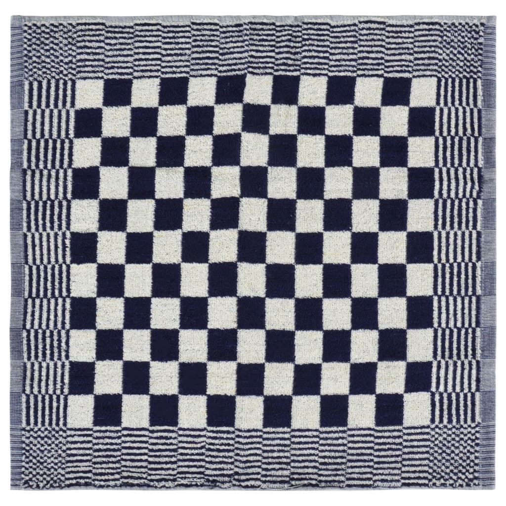 vidaXL Set Strofinacci 10 pz in Cotone Blu e Bianco - Image 8 of 9