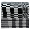 vidaXL Set Strofinacci 20 pz in Cotone Nero e Bianco - Image 2 of 9