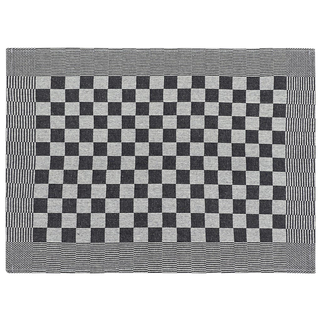 vidaXL Set Strofinacci 20 pz in Cotone Nero e Bianco - Image 7 of 9
