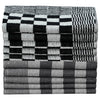 vidaXL Set Strofinacci 50 pz in Cotone Nero e Bianco - Image 2 of 9