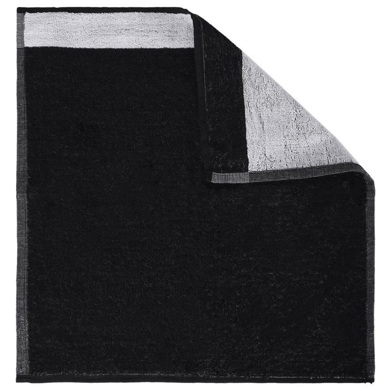 vidaXL Set Strofinacci 12 pz in Cotone Nero - Image 9 of 11