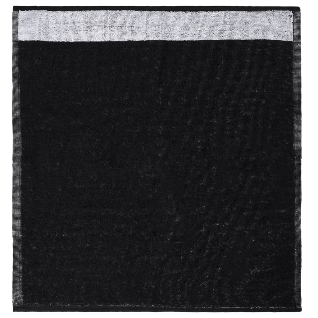 vidaXL Set Strofinacci 12 pz in Cotone Nero - Image 6 of 11