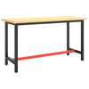 Telaio Robusto per Banco Utilitario/Lavoro - Metallo Nero e Rosso Opaco (140x50x79 cm) - immagine 1 | SolPatio - Image 1 of 24