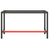 Telaio Robusto per Banco Utilitario/Lavoro - Metallo Nero e Rosso Opaco (140x50x79 cm) - immagine 8 | SolPatio - Image 8 of 24