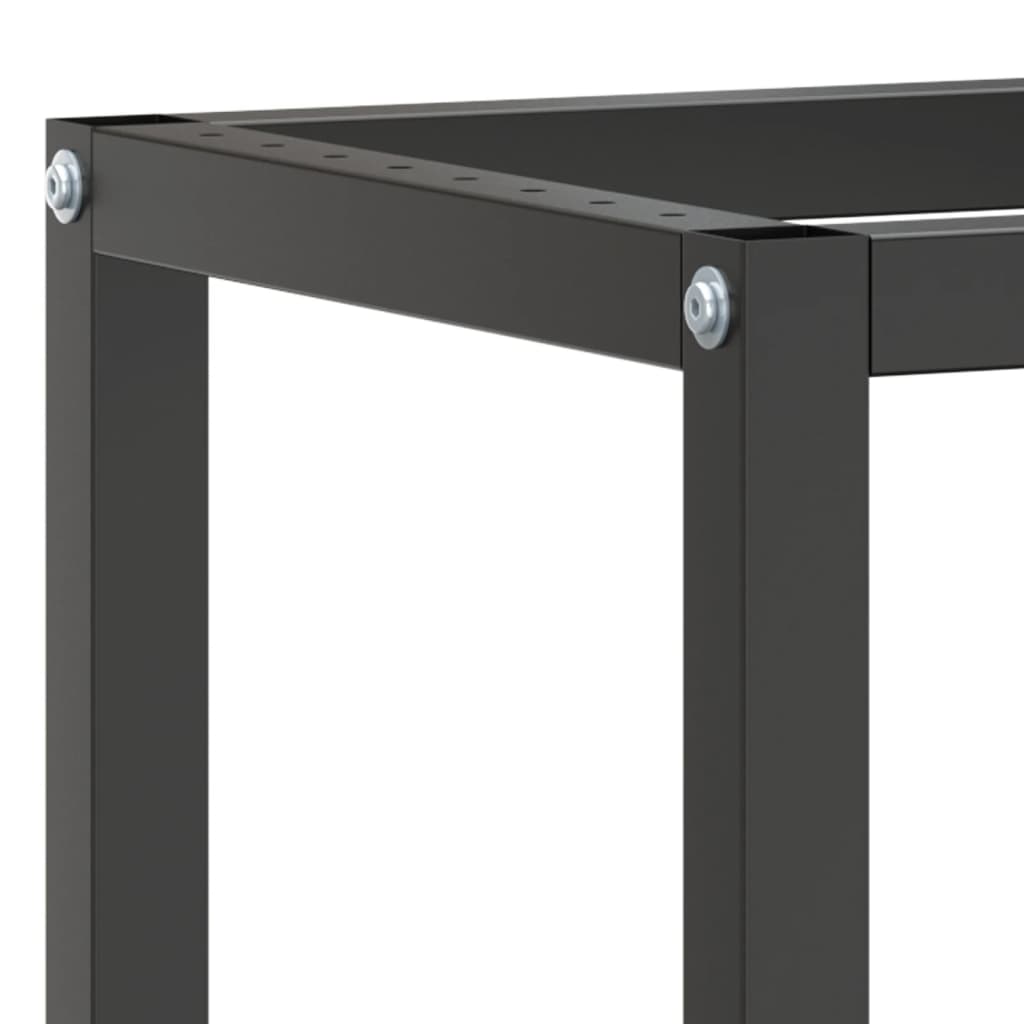 Telaio Robusto per Banco Utilitario/Lavoro - Metallo Nero e Rosso Opaco (140x50x79 cm) - immagine 15 | SolPatio - Image 15 of 24
