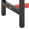 Telaio Robusto per Banco Utilitario/Lavoro - Metallo Nero e Rosso Opaco (140x50x79 cm) - immagine 18 | SolPatio - Image 18 of 24