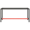 Telaio Robusto per Banco Utilitario/Lavoro - Metallo Nero e Rosso Opaco (140x50x79 cm) - immagine 5 | SolPatio - Image 5 of 24