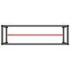 Telaio Robusto per Banco Utilitario/Lavoro - Metallo Nero e Rosso Opaco (140x50x79 cm) - immagine 12 | SolPatio - Image 12 of 24