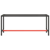 Telaio Robusto per Banco Utilitario/Lavoro - Metallo Nero e Rosso Opaco (140x50x79 cm) - immagine 7 | SolPatio - Image 7 of 24