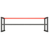 vidaXL Estructura para Banco de Trabajo Negro y Rojo Mate 180x57x79 cm Metal - Image 4 of 7