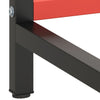 vidaXL Estructura para Banco de Trabajo Negro y Rojo Mate 180x57x79 cm Metal - Image 6 of 7