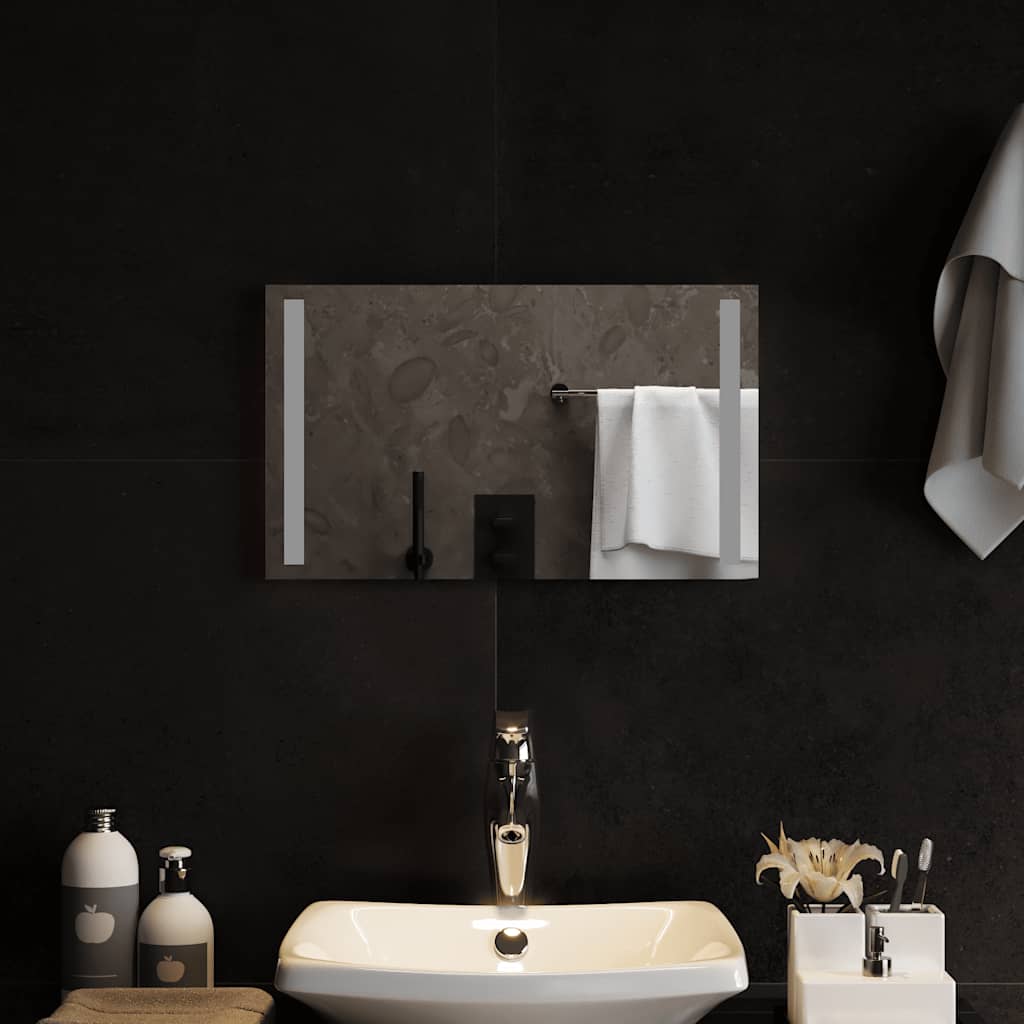 vidaXL Specchio da Bagno con Luci LED 50x30 cm - Image 3 of 5