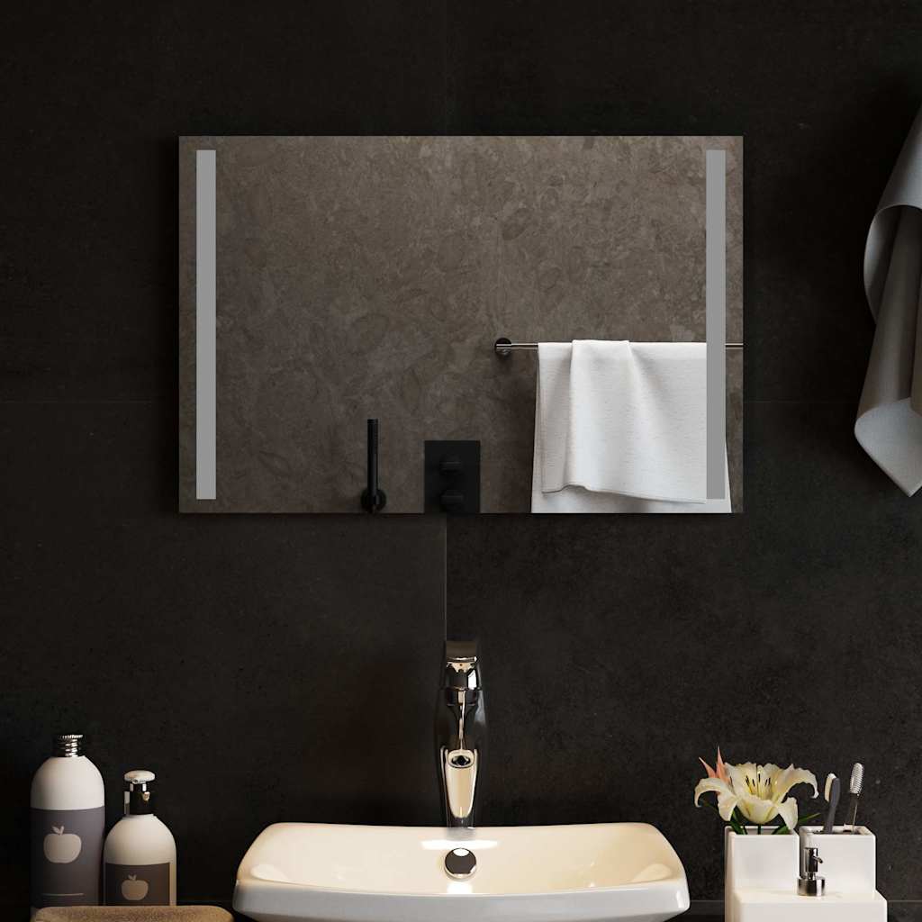 vidaXL Specchio da Bagno con Luci LED 60x40 cm - Image 3 of 5
