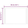 vidaXL Specchio da Bagno con Luci LED 60x40 cm - Image 4 of 5