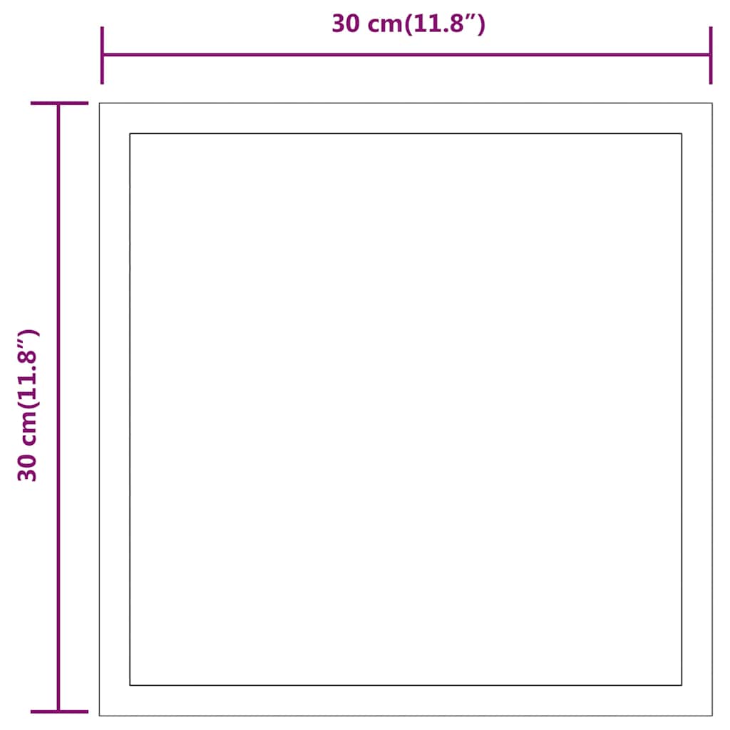 vidaXL Specchio da Bagno con Luci LED 30x30 cm - Image 4 of 5