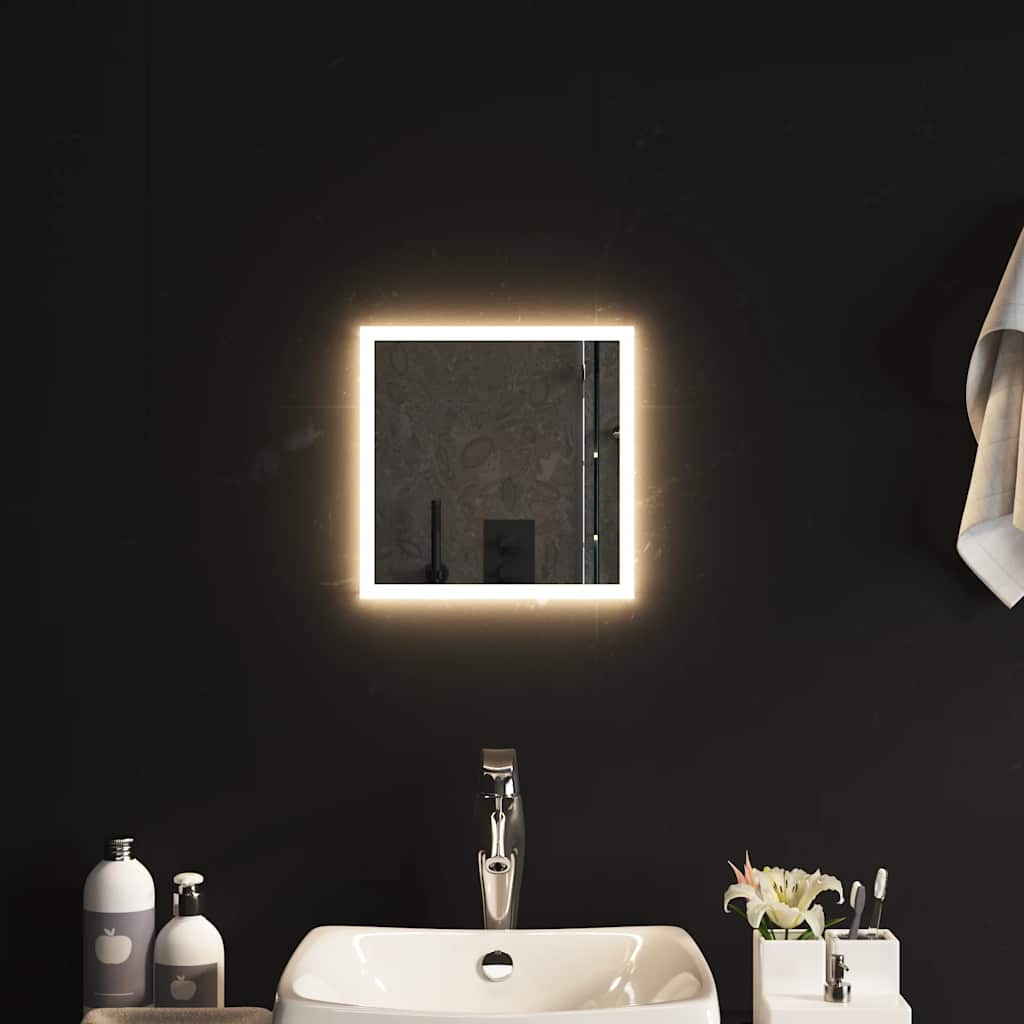 vidaXL Specchio da Bagno con Luci LED 30x30 cm - Image 1 of 5