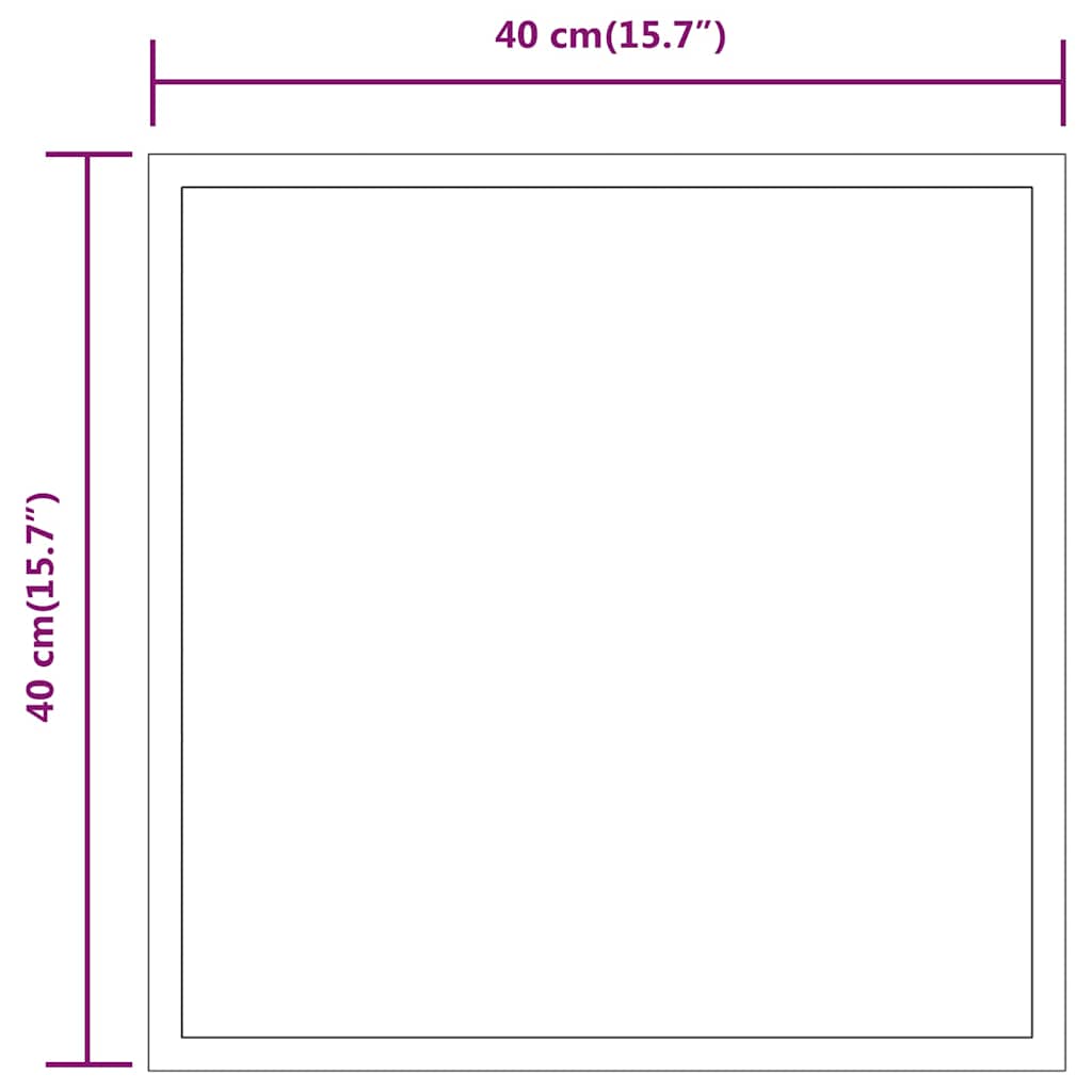 vidaXL Specchio da Bagno con Luci LED 40x40 cm - Image 4 of 5