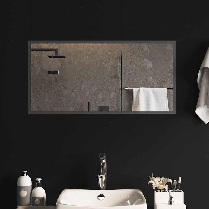 Specchio da Bagno con Luci LED 80x40 cm - immagine 3 | SolPatio - Image 3 of 5