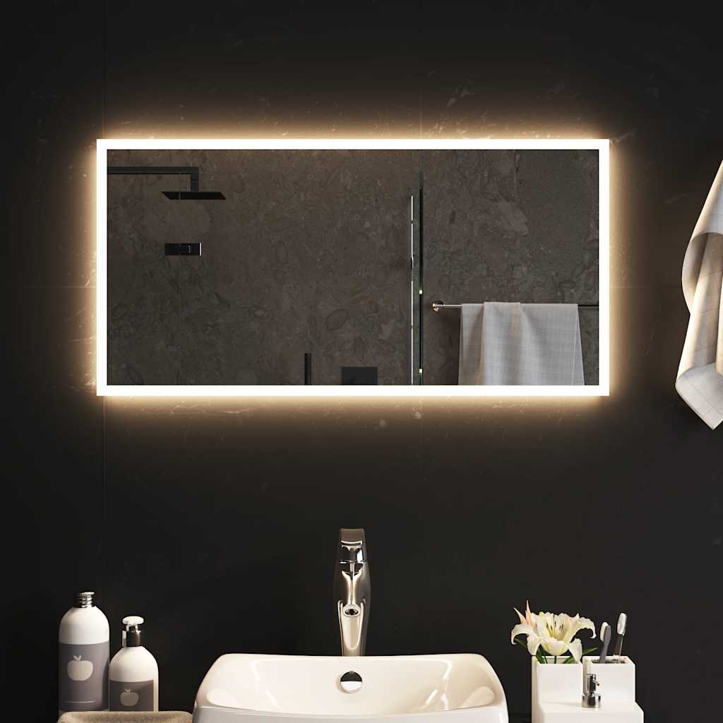 Specchio da Bagno con Luci LED 80x40 cm - immagine 1 | SolPatio - Image 1 of 5