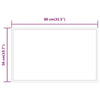 Specchio da Bagno con Luci LED 80x50 cm - immagine 4 | SolPatio - Image 4 of 5