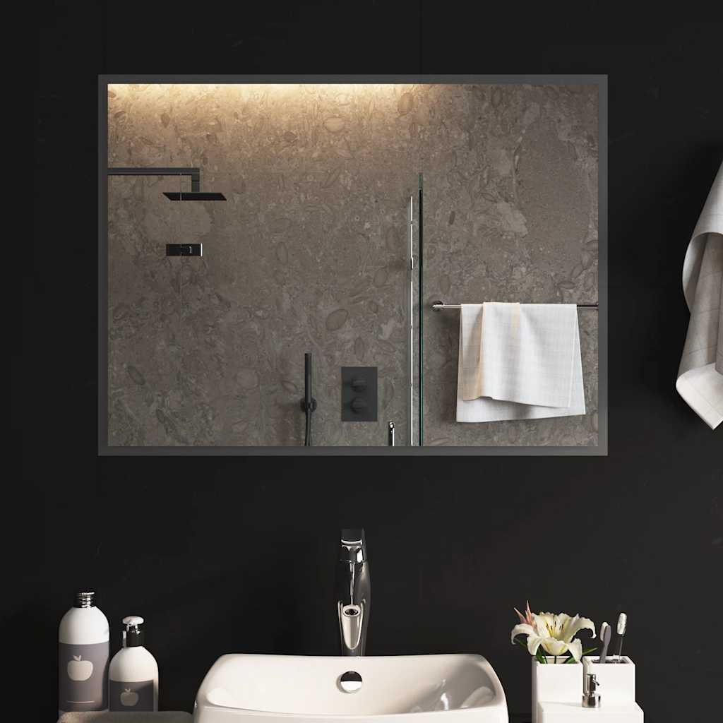 Specchio da Bagno con Luci LED 80x60 cm - immagine 3 | SolPatio - Image 3 of 5
