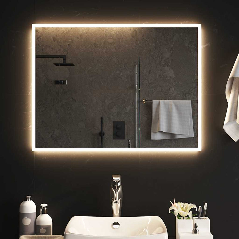 Specchio da Bagno con Luci LED 80x60 cm - immagine 1 | SolPatio - Image 1 of 5
